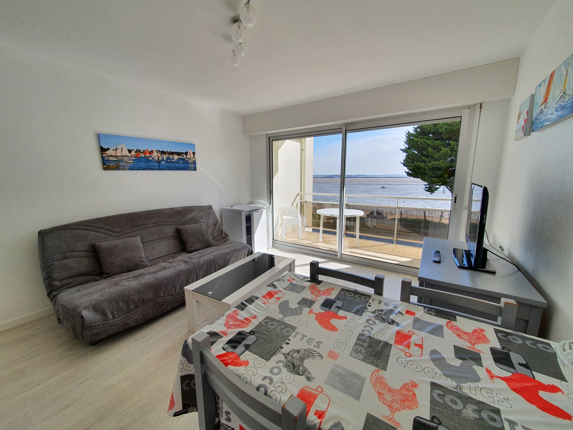 Appartement à louer à Damgan Location pour 4 personnes. Kervoyal vue sur mer