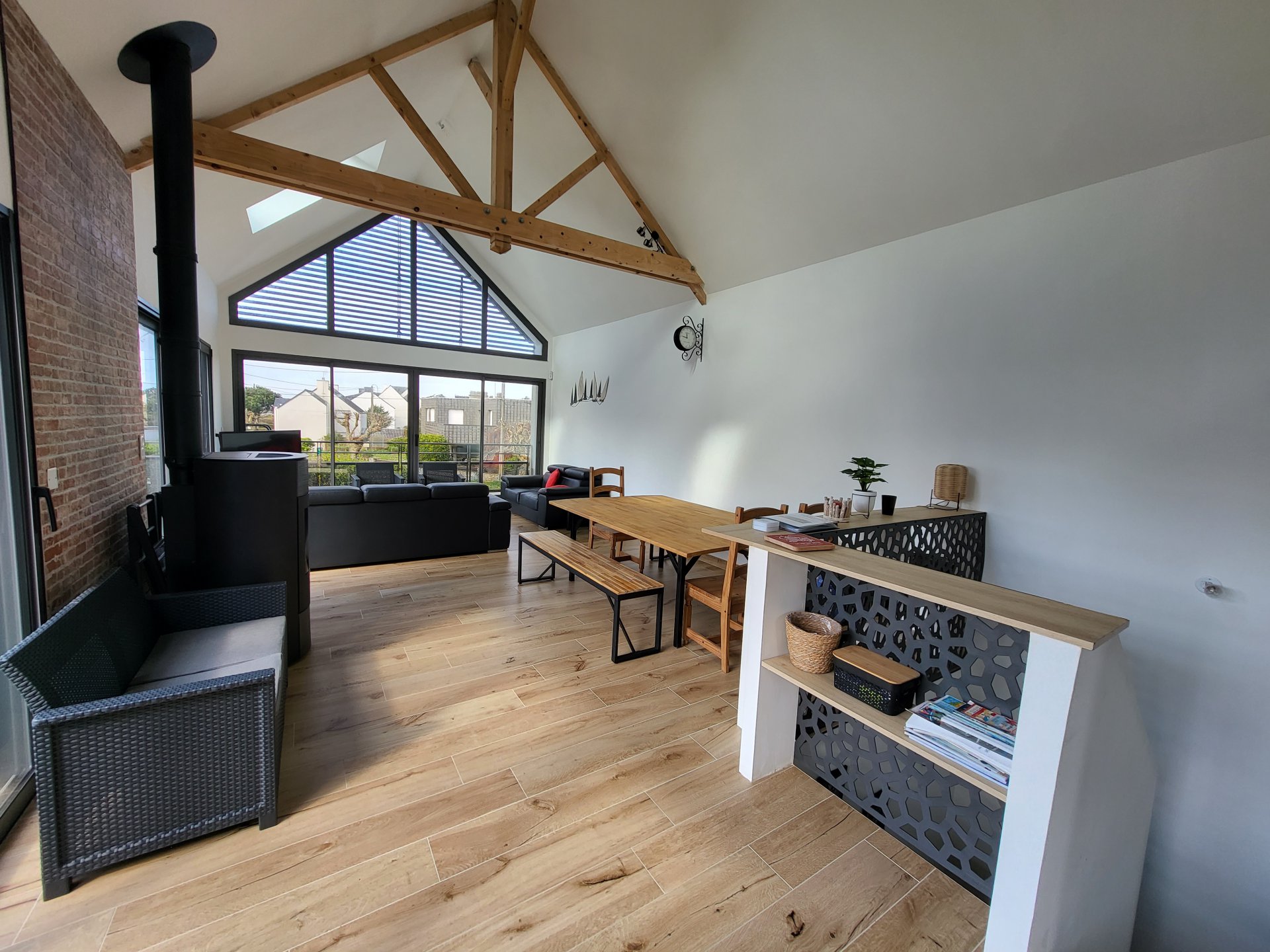 Maison à louer à Damgan Location pour 8/10 personnes. Kervoyal, petite vue sur mer