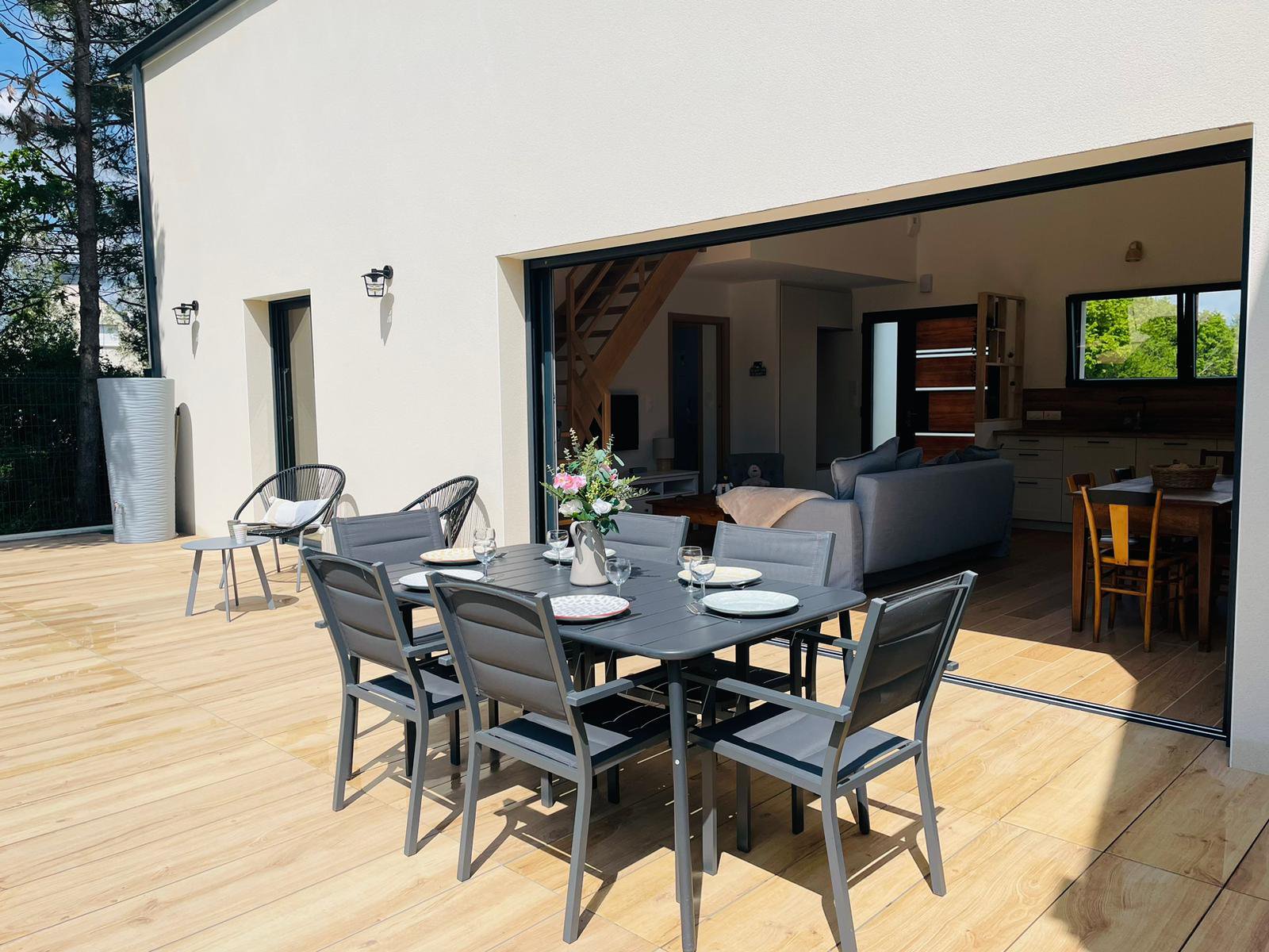 Maison à louer à Damgan Location pour 6 personnes. Maison neuve à 500m de la plage