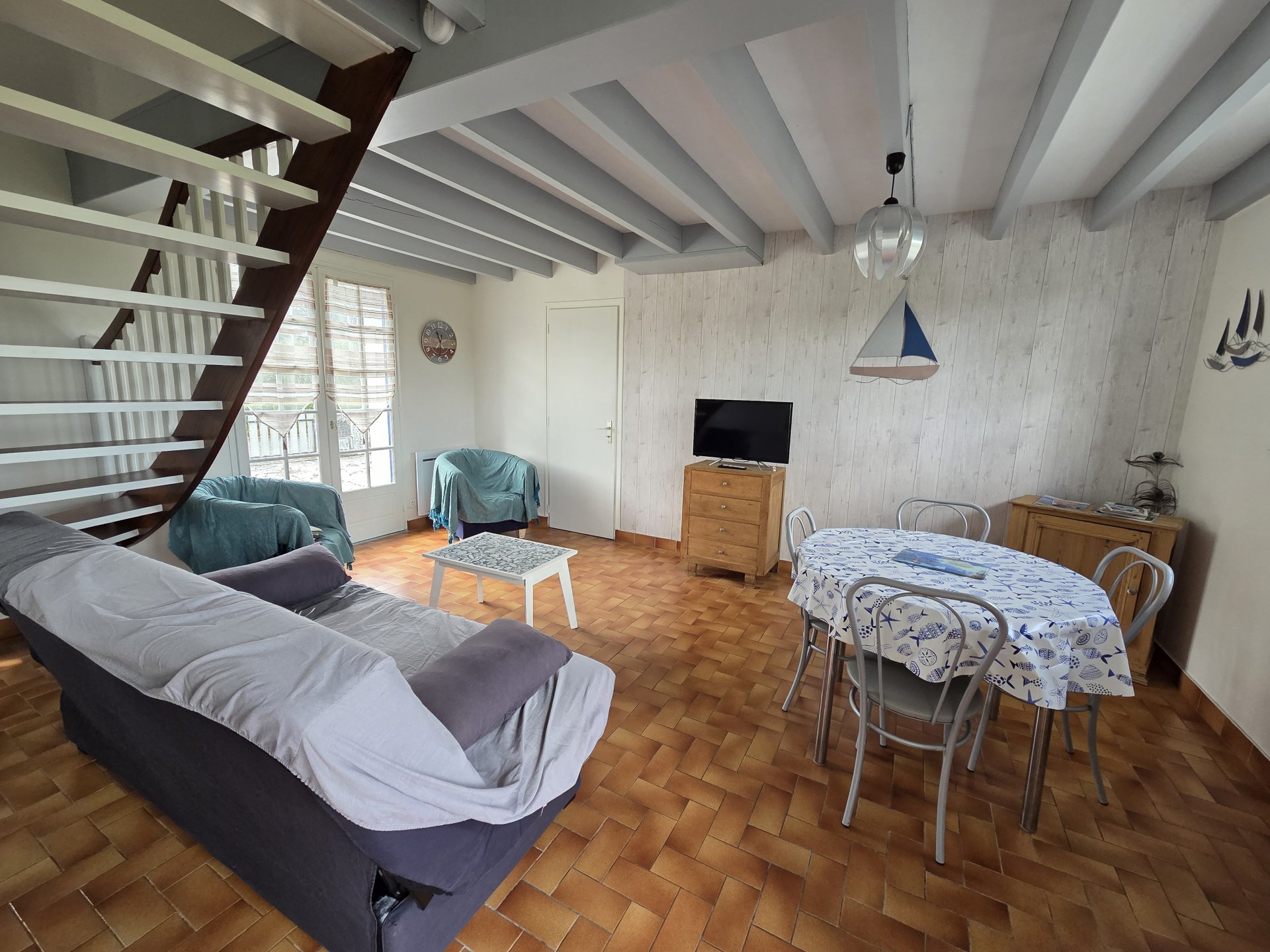 Maison à louer à Damgan Location pour 4 personnes. Kervoyal, à 600m de la plage
